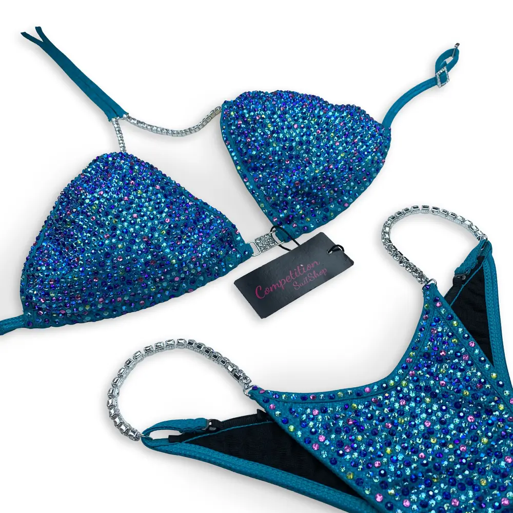 Candylicious Lagoon Blue Bikini Competition Suit (B149)