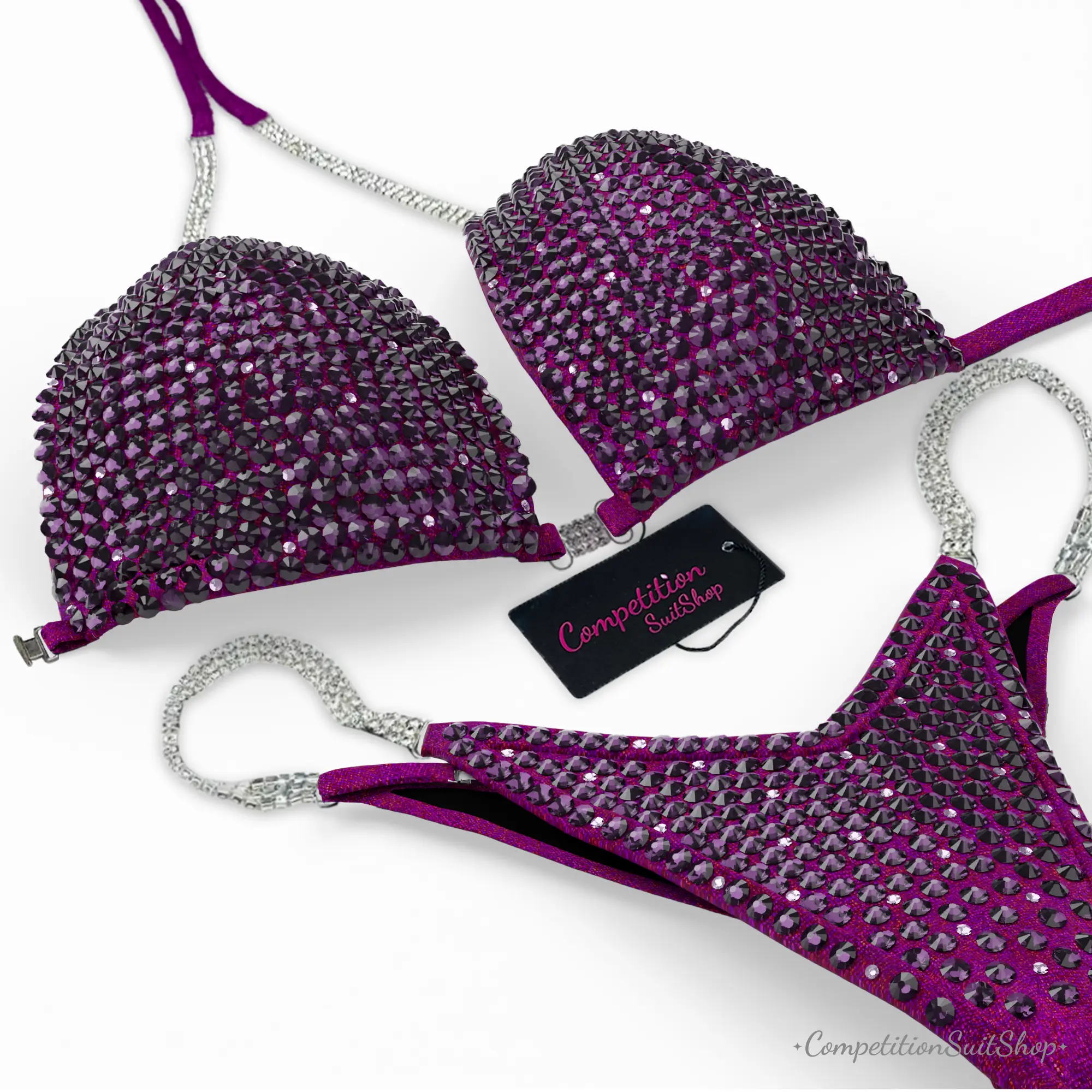 Magenta Mystique Crystal Stage Bikini BM202-4